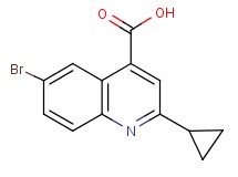 6-bromo-2-cyclopropylquinoline-4-carboxylic acid