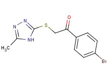 1-(4-bromophenyl)-2-[(5-methyl-4H-1,2,4-triazol-3-yl)thio]ethanone