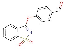 4-[(1,1-dioxido-1,2-benzisothiazol-3-yl)oxy]benzaldehyde
