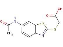 {[6-(acetylamino)-1,3-benzothiazol-2-yl]thio}acetic acid
