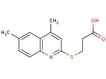 3-[(4,6-dimethylquinolin-2-yl)thio]propanoic acid