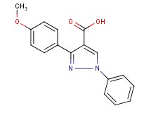 3-(4-methoxyphenyl)-1-phenyl-1H-pyrazole-4-carboxylic acid