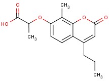 2-[(8-methyl-2-oxo-4-propyl-2H-chromen-7-yl)oxy]propanoic acid