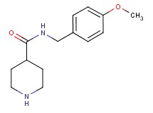 N-(4-methoxybenzyl)piperidine-4-carboxamide