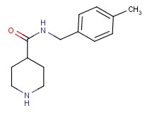 N-(4-methylbenzyl)piperidine-4-carboxamide