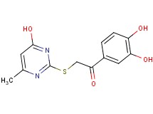 1-(3,4-dihydroxyphenyl)-2-[(4-hydroxy-6-methylpyrimidin-2-yl)thio]ethanone
