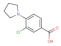 3-chloro-4-pyrrolidin-1-ylbenzoic acid