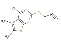 5,6-dimethyl-2-(2-propyn-1-ylthio)thieno[2,3-d]pyrimidin-4-amine