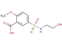 5-{[(2-hydroxyethyl)amino]sulfonyl}-2-methoxybenzoic acid