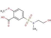 5-{[(2-hydroxyethyl)(methyl)amino]sulfonyl}-2-methoxybenzoic acid