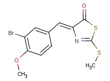 (4Z)-4-(3-bromo-4-methoxybenzylidene)-2-(methylthio)-1,3-thiazol-5(4H)-one