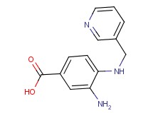 3-amino-4-[(pyridin-3-ylmethyl)amino]benzoic acid