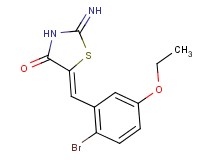 (5Z)-5-(2-bromo-5-ethoxybenzylidene)-2-imino-1,3-thiazolidin-4-one