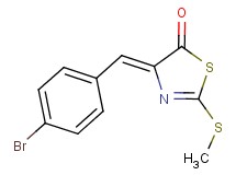 (4Z)-4-(4-bromobenzylidene)-2-(methylthio)-1,3-thiazol-5(4H)-one