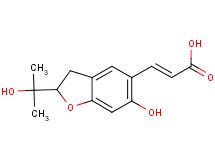 (2E)-3-[6-hydroxy-2-(1-hydroxy-1-methylethyl)-2,3-dihydro-1-benzofuran-5-yl]acrylic acid
