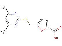 5-{[(4,6-dimethylpyrimidin-2-yl)thio]methyl}-2-furoic acid