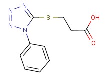3-[(1-phenyl-1H-tetrazol-5-yl)thio]propanoic acid