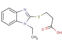 3-[(1-ethyl-1H-benzimidazol-2-yl)thio]propanoic acid