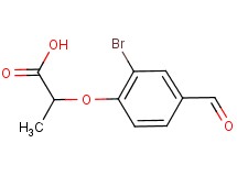 2-(2-bromo-4-formylphenoxy)propanoic acid