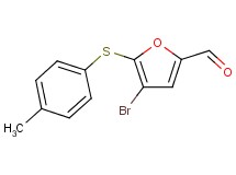 4-bromo-5-[(4-methylphenyl)thio]-2-furaldehyde