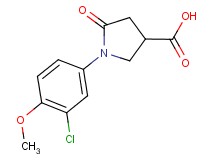 1-(3-chloro-4-methoxyphenyl)-5-oxopyrrolidine-3-carboxylic acid