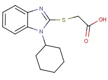 [(1-cyclohexyl-1H-benzimidazol-2-yl)thio]acetic acid