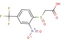 {[2-nitro-4-(trifluoromethyl)phenyl]sulfinyl}acetic acid