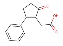 (5-oxo-2-phenylcyclopent-1-en-1-yl)acetic acid