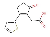 [5-oxo-2-(2-thienyl)cyclopent-1-en-1-yl]acetic acid
