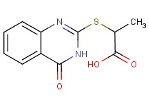 2-[(4-oxo-3,4-dihydroquinazolin-2-yl)thio]propanoic acid
