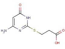 3-[(4-amino-6-oxo-1,6-dihydropyrimidin-2-yl)thio]propanoic acid