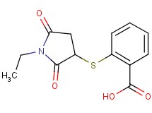 2-[(1-ethyl-2,5-dioxopyrrolidin-3-yl)thio]benzoic acid