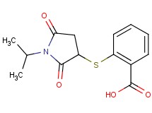 2-[(1-isopropyl-2,5-dioxopyrrolidin-3-yl)thio]benzoic acid