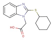 [2-(cyclohexylthio)-1H-benzimidazol-1-yl]acetic acid