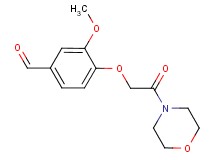 3-methoxy-4-(2-morpholin-4-yl-2-oxoethoxy)benzaldehyde