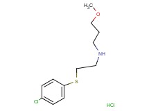 N-{2-[(4-chlorophenyl)thio]ethyl}-3-methoxy-1-propanamine hydrochloride