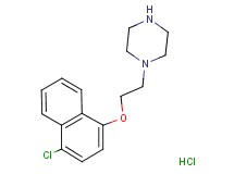 1-{2-[(4-chloro-1-naphthyl)oxy]ethyl}piperazine hydrochloride