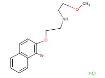 {2-[(1-bromo-2-naphthyl)oxy]ethyl}(2-methoxyethyl)amine hydrochloride
