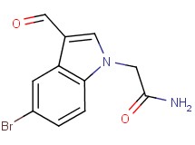 2-(5-bromo-3-formyl-1H-indol-1-yl)acetamide