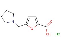 5-(1-pyrrolidinylmethyl)-2-furoic acid hydrochloride