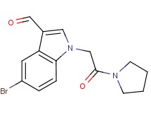 5-bromo-1-(2-oxo-2-pyrrolidin-1-ylethyl)-1H-indole-3-carbaldehyde