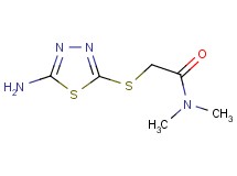 2-[(5-amino-1,3,4-thiadiazol-2-yl)thio]-N,N-dimethylacetamide