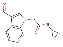 N-cyclopropyl-2-(3-formyl-1H-indol-1-yl)acetamide