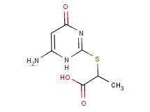2-[(6-amino-4-oxo-1,4-dihydropyrimidin-2-yl)thio]propanoic acid
