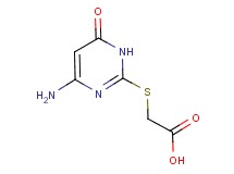 [(4-amino-6-oxo-1,6-dihydro-2-pyrimidinyl)thio]acetic acid