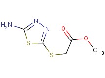 methyl [(5-amino-1,3,4-thiadiazol-2-yl)thio]acetate