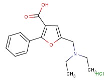 5-[(diethylamino)methyl]-2-phenyl-3-furoic acid hydrochloride
