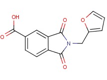 2-(2-furylmethyl)-1,3-dioxoisoindoline-5-carboxylic acid