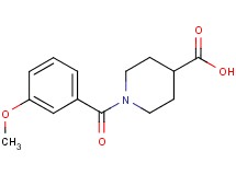 1-(3-methoxybenzoyl)piperidine-4-carboxylic acid