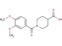 1-(3,4-dimethoxybenzoyl)piperidine-4-carboxylic acid